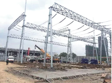 Substation steel structures